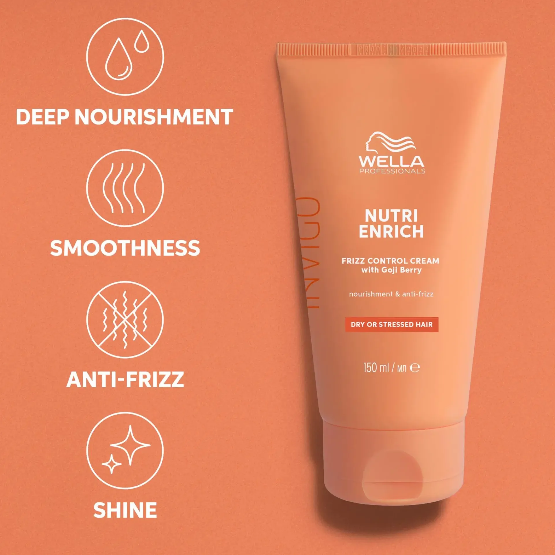 Wella Professionals Hiustenhoito<Invigo Nutri Enrich Frizz Control Cream hoitovoide 150 ml