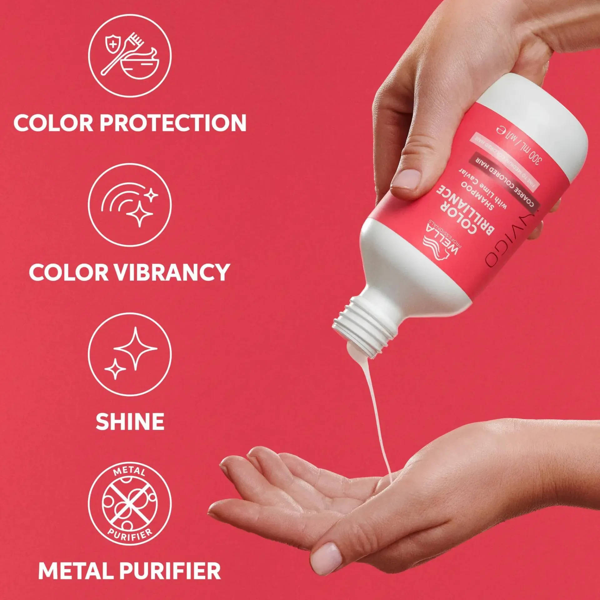 Wella Professionals Shampoot<Invigo Color Brilliance Coarse Shampoo 300 ml