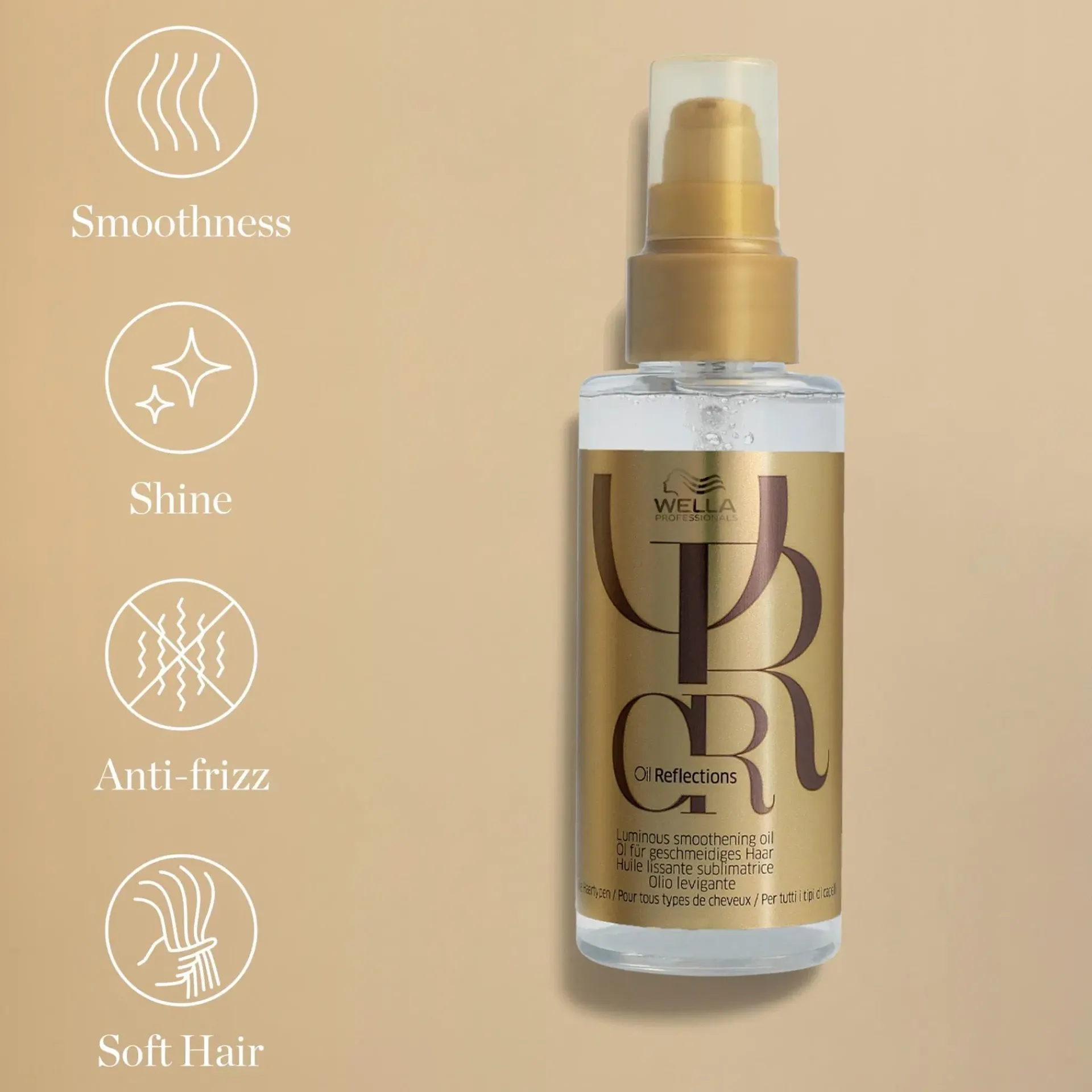 Wella Professionals Hiustenhoito|Kampaamotuotteet<Oil Reflections Luminous Smoothening Oil 100 ml