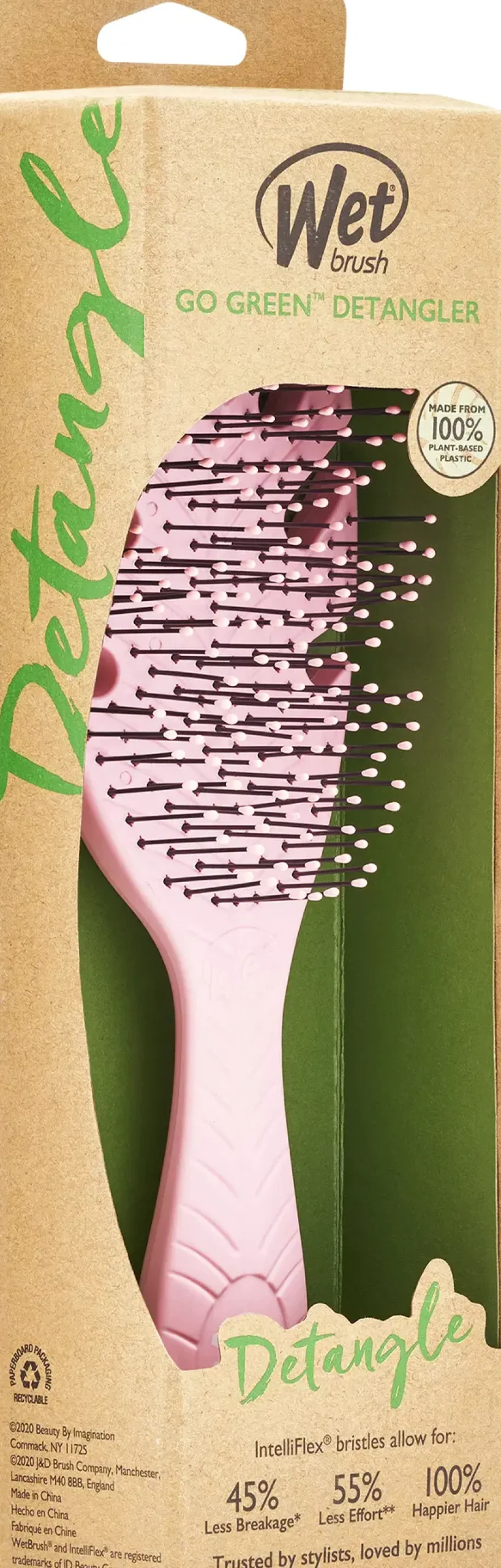 The Wet Brush Hiustarvikkeet<Wet Brush Go Green Brush selvitysharja, pinkki