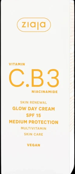 Ziaja Kasvojenhoito<C.B3-vitamiini Glow SPF 15 päivävoide 50 ml