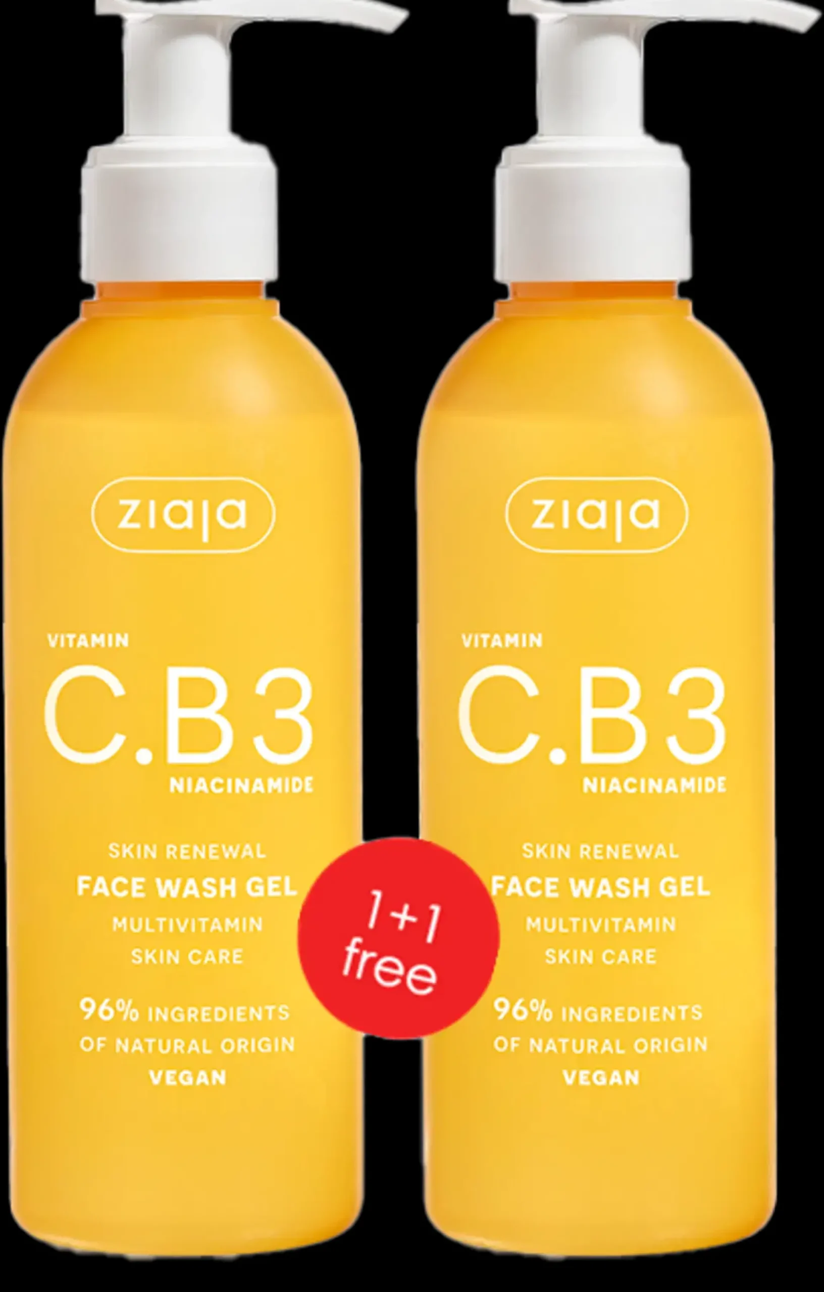 Ziaja Kasvojenhoito<C.B3-vitamiini puhdistusgeeli 2x190 ml